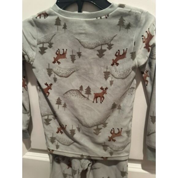 Carter's Two Piece Christmas Theme (Reindeer & Pine Trees) Mint PJS Size 5T - Picture 10 of 10
